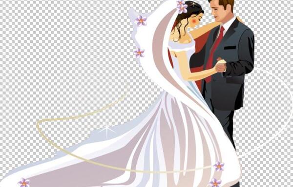 عکس کارتونی عروس و داماد