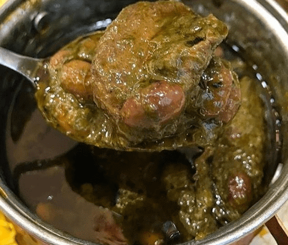 عکس قورمه سبزی رو گاز