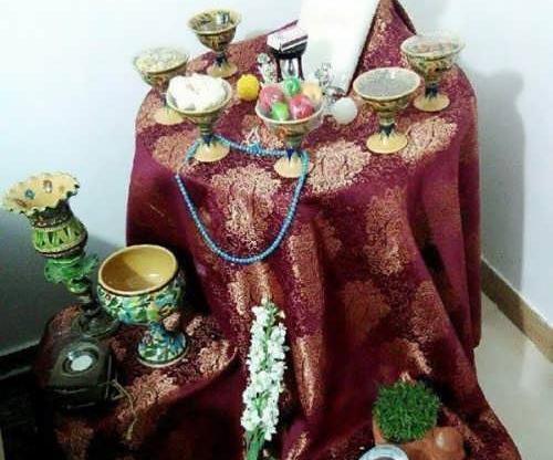 عکس سفره هفت سین روی میز