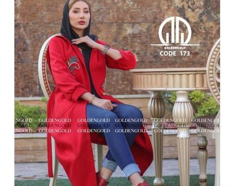 عکس مدل مانتوی جلو باز قرمز