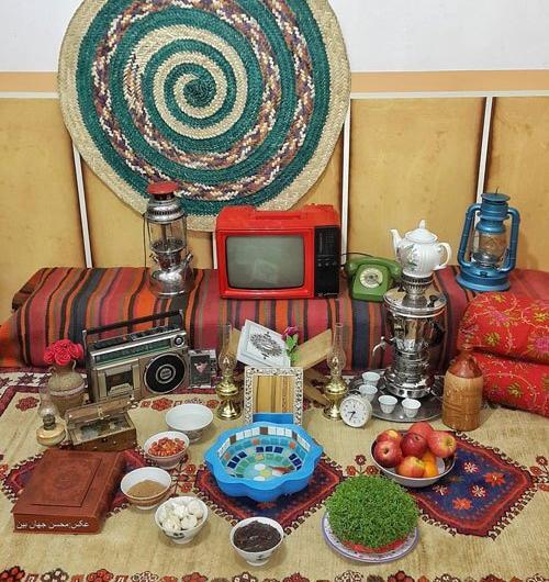 عکس ایده سفره هفت سین در محل کار