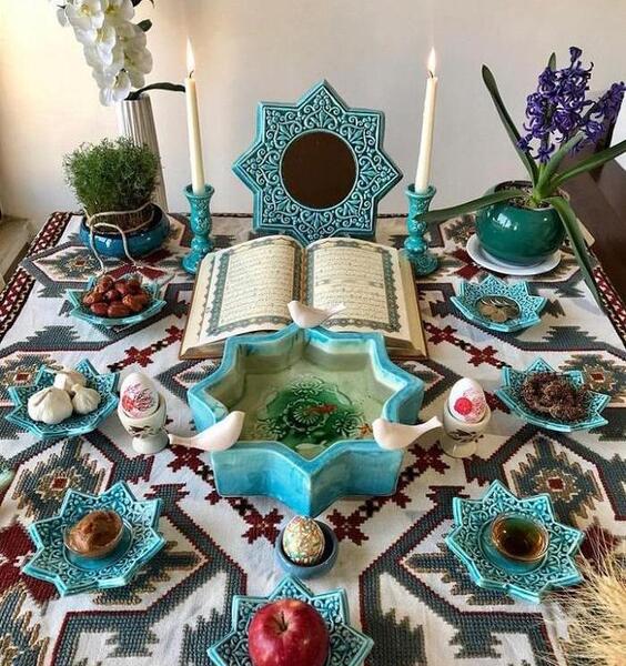 عکسهای قدیمی سفره هفت سین