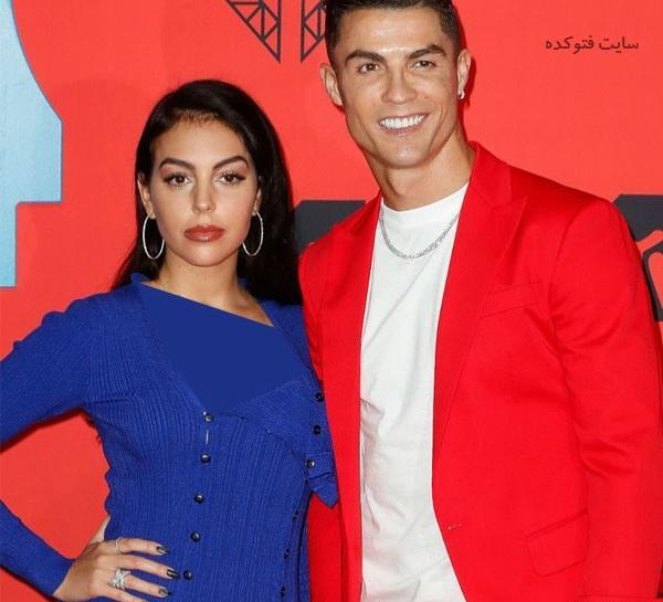 عکس رونالدو با زنش