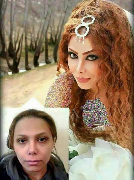 عکس عروس قبل و بعد از آرایش
