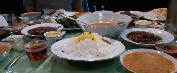 عکس غذای حرم امام رضا