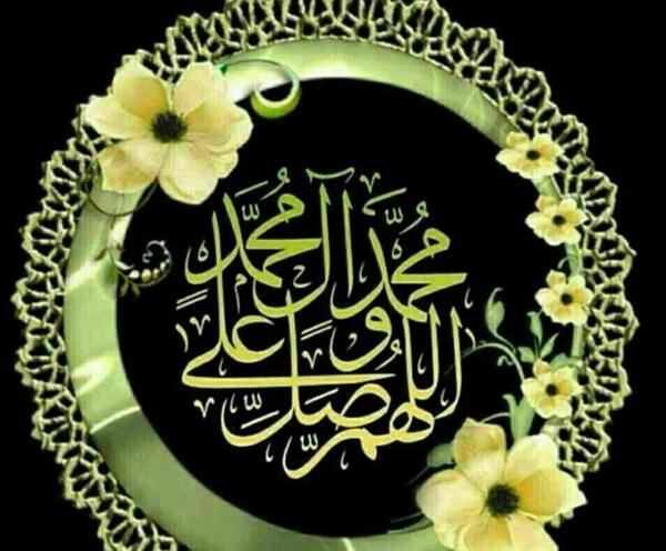 عکس نوشته صلوات در روز جمعه