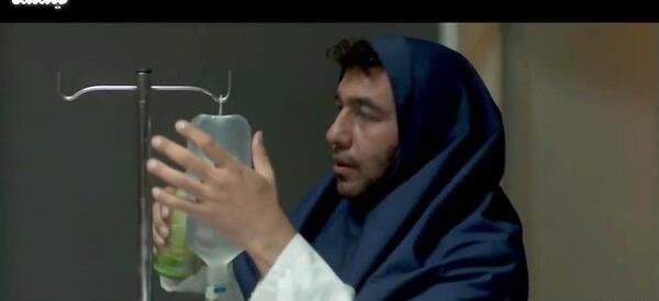 عکس رضا عطاران با مقنعه