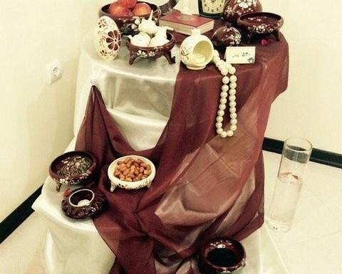 عکس سفره هفت سین با حریر