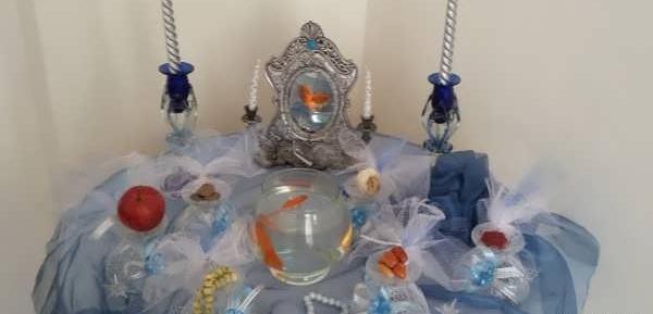 عکس سفره هفت سین با حریر
