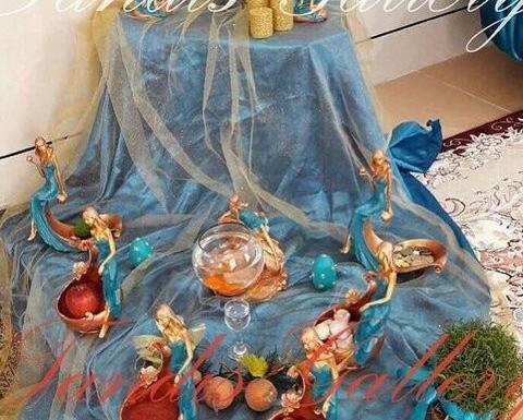 عکس سفره هفت سین با حریر