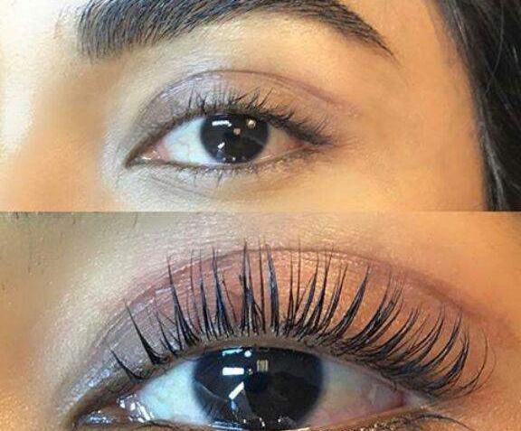 عکس قبل و بعد لیفت مژه