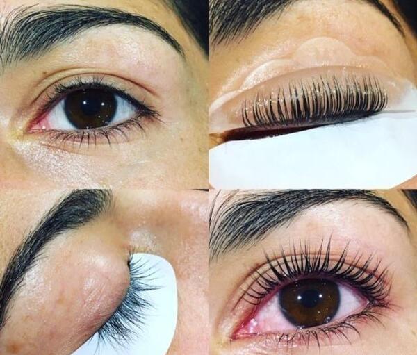 عکس قبل و بعد لیفت مژه