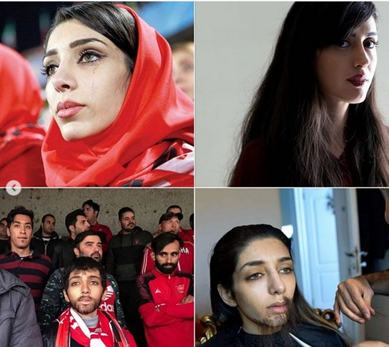 عکس دختر با حجاب پرسپولیسی