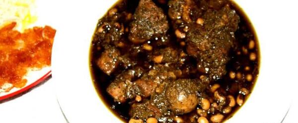 عکس قورمه سبزی با لوبیا چشم بلبلی