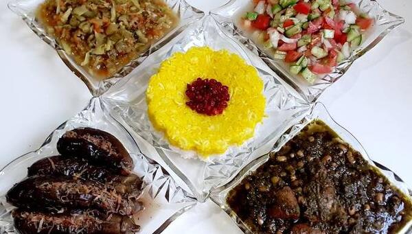 عکس قورمه سبزی با لوبیا چشم بلبلی