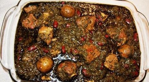 عکس قورمه سبزی با لوبیا چشم بلبلی