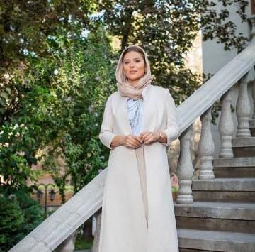 عکس مانتو جدید کرم رنگ