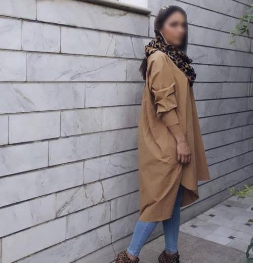 عکس مانتو جدید کرم رنگ