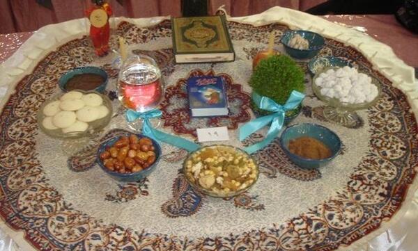 عکس تصاویری از سفره هفت سین ایرانی