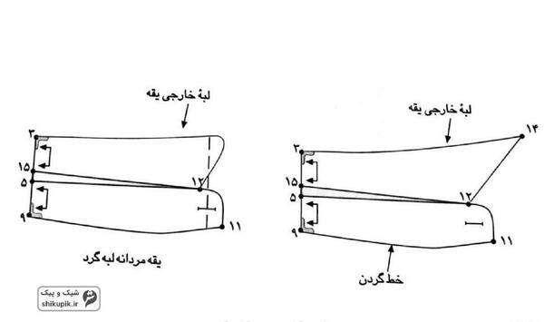 عکس یقه مردانه پایه جدا
