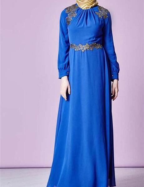 عکس لباس مجلسی زنانه آبی