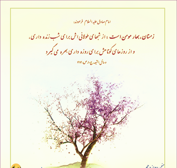عکس نوشته زمستان بهار مومن است
