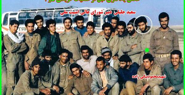 عکس امید خواننده در جبهه