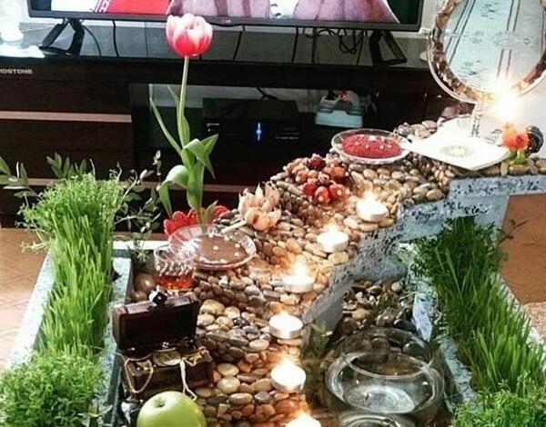 عکس ایده برای سفره هفت سین سال گاو