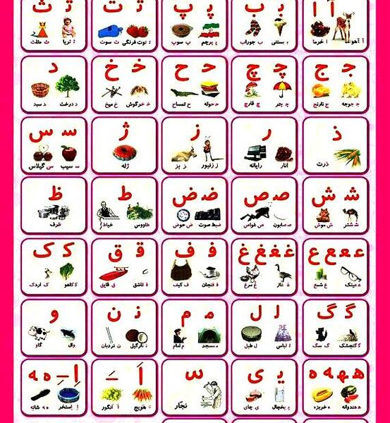 عکس فانتزی حروف الفبای فارسی