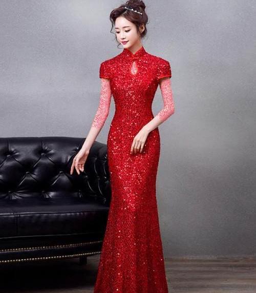 عکس لباس مجلسی زنانه یقه دار