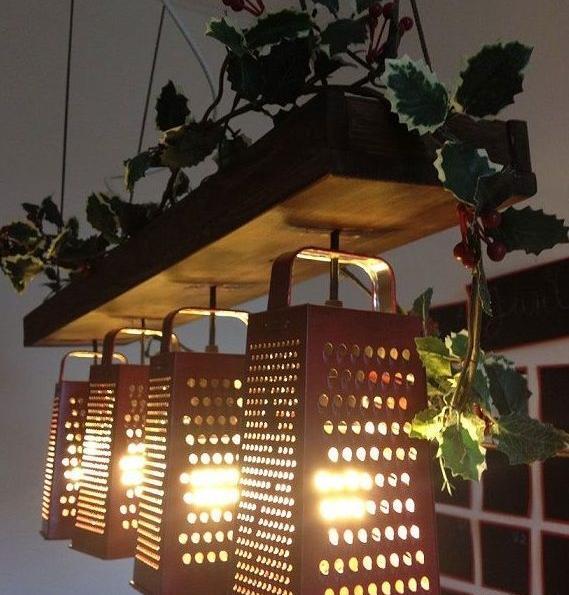 عکس ایده برای ساخت لوستر زیبا