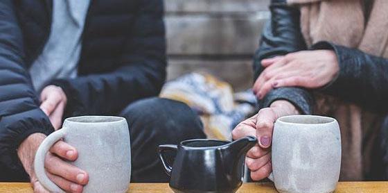 عکس قهوه دونفره عاشقانه