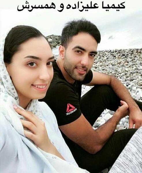 عکس بهنام محمودی و همسرش
