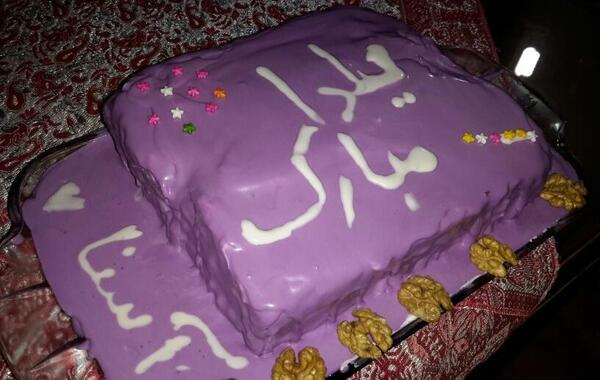 عکس کیک تولد آسنا