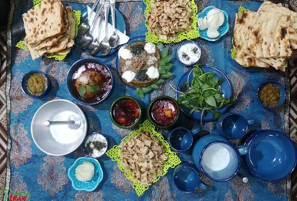 عکس سفره آبگوشت