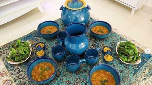 عکس سفره آبگوشت