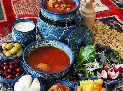 عکس سفره آبگوشت