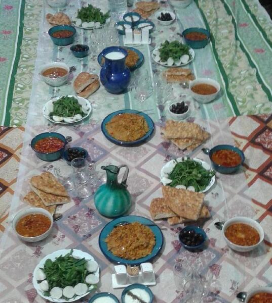 عکس سفره آبگوشت