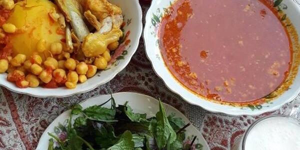 عکس سفره آبگوشت