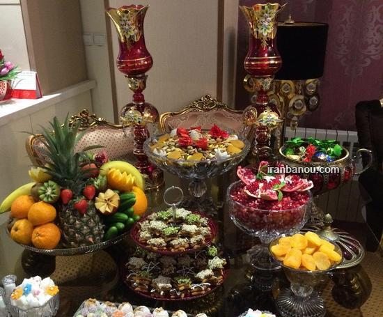 عکس ایده های شب یلدای عروس