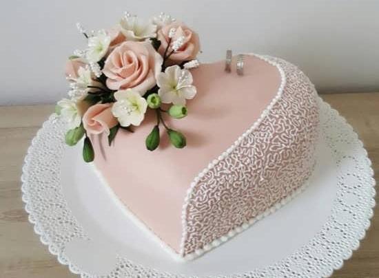 عکس کیک یک طبقه