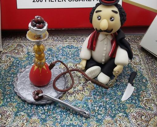 عکس قلیون روی کیک
