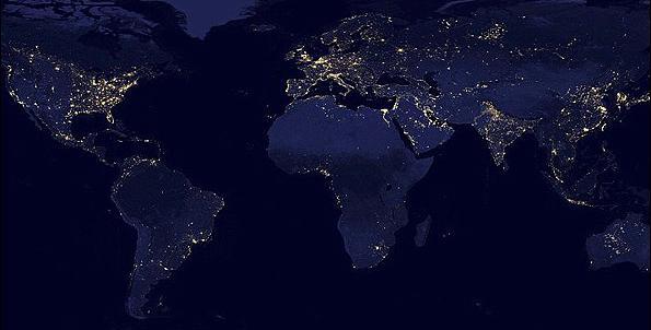 عکس ایران در شب از فضا