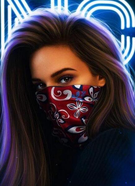 عکس پروفایل دخترونه با ماسک