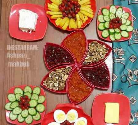 عکس ایده جالب برای تزیین صبحانه
