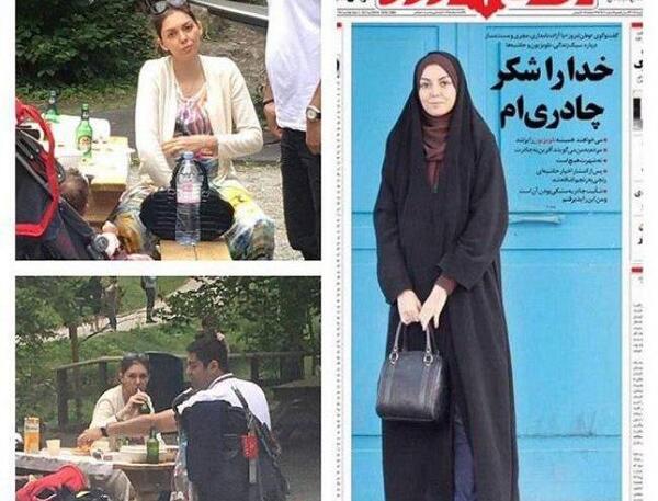 عکس آزاده نامداری مشروب