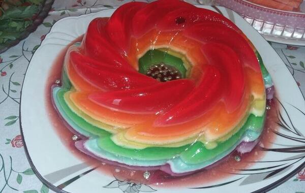 عکس ژله هفت رنگ