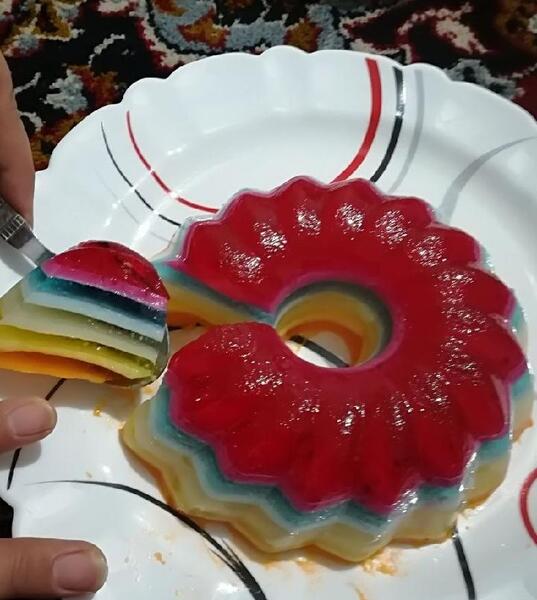 عکس ژله هفت رنگ