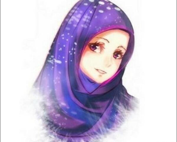 عکس با حجاب کارتونی برای پروفایل