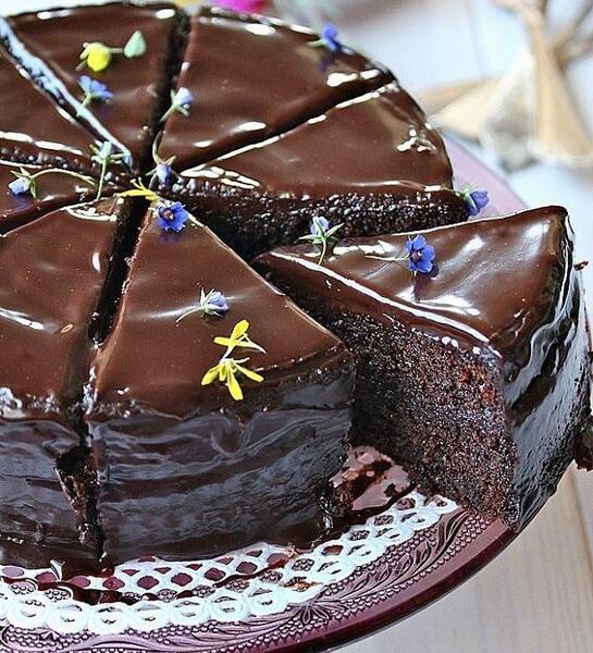 عکس کیک شکلاتی خیس